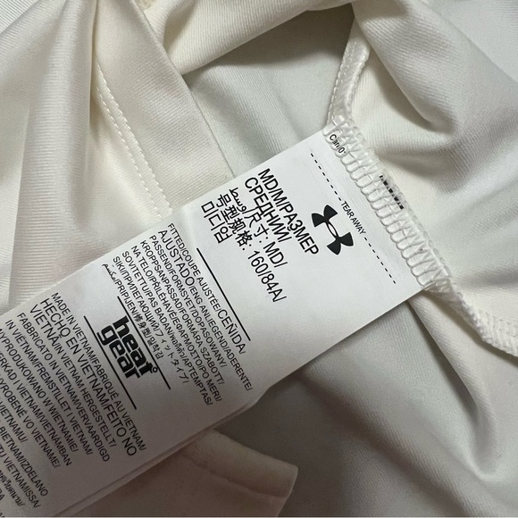 NWT Under Armour Heat Gear Women's White Golf Polo Shirt M UPF 50 - Picture 11 of 13